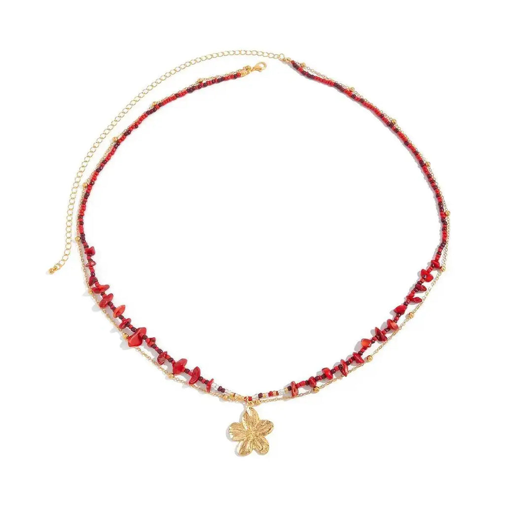 KunJoe Bohemia Summer Handmade Rice Beaded Waist Bead Women Fashion Metal Flower Belly Chain Sexy Bikini Body Chain Jewelry Gift