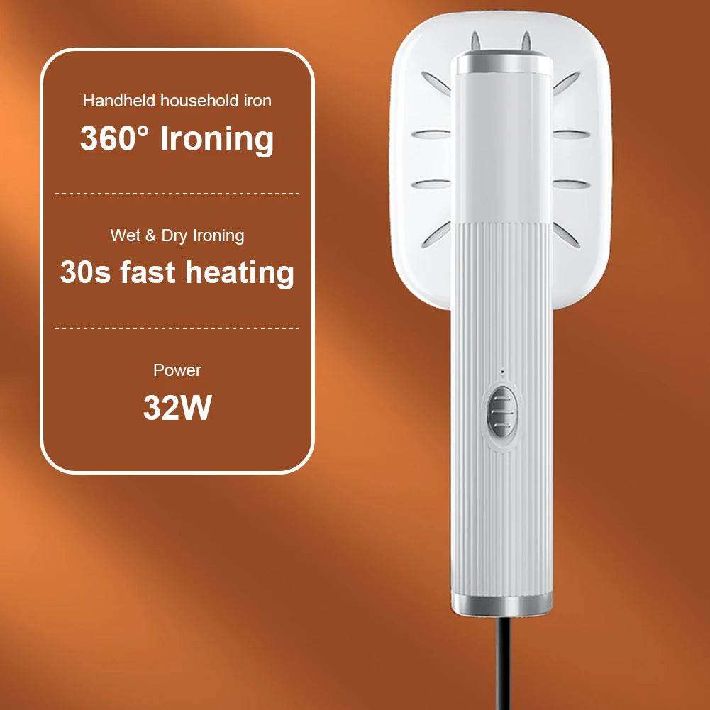 Portable Ironing Machine 360° Ironing Small Garment Steamer USB Powered Electric Ironing Machine for Fabric Clothes Ironing