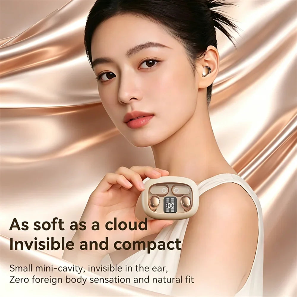 Electroplated TWS In-Ear Wireless Earphone Long Battery Life Digital Display 2-In-1 Dual Headphone Subwoofer Stereo Game Earplug