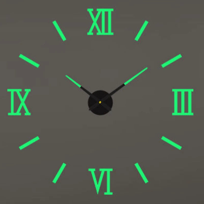 2023 Modern Design Large Wall Clock 3D DIY Quartz Clocks Fashion Watches Acrylic Mirror Stickers Living Room Home Decor Horloge