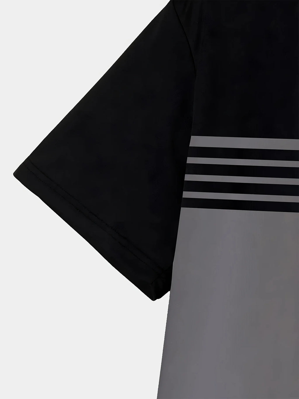 The 2025 summer new men's T-shirt features a casual, fashionable comfortable soft and breathable 3D striped pattern print