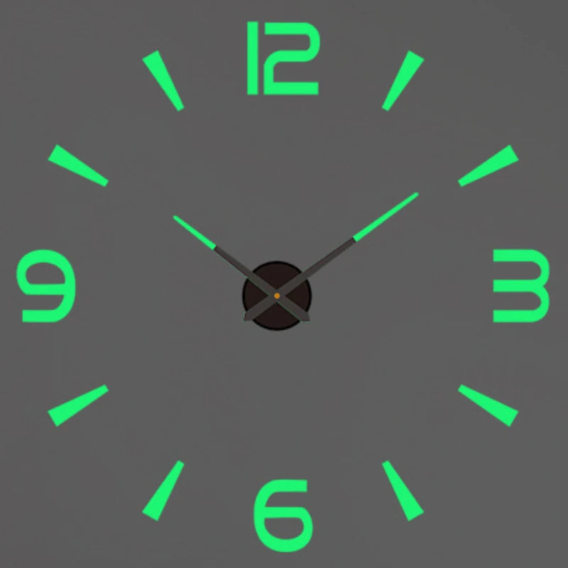 2023 Modern Design Large Wall Clock 3D DIY Quartz Clocks Fashion Watches Acrylic Mirror Stickers Living Room Home Decor Horloge
