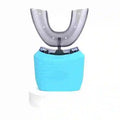 Portable U-shaped electric toothbrush, ultrasonic 360-degree cleaning, silicone whitening automatic toothbrush, oral tool