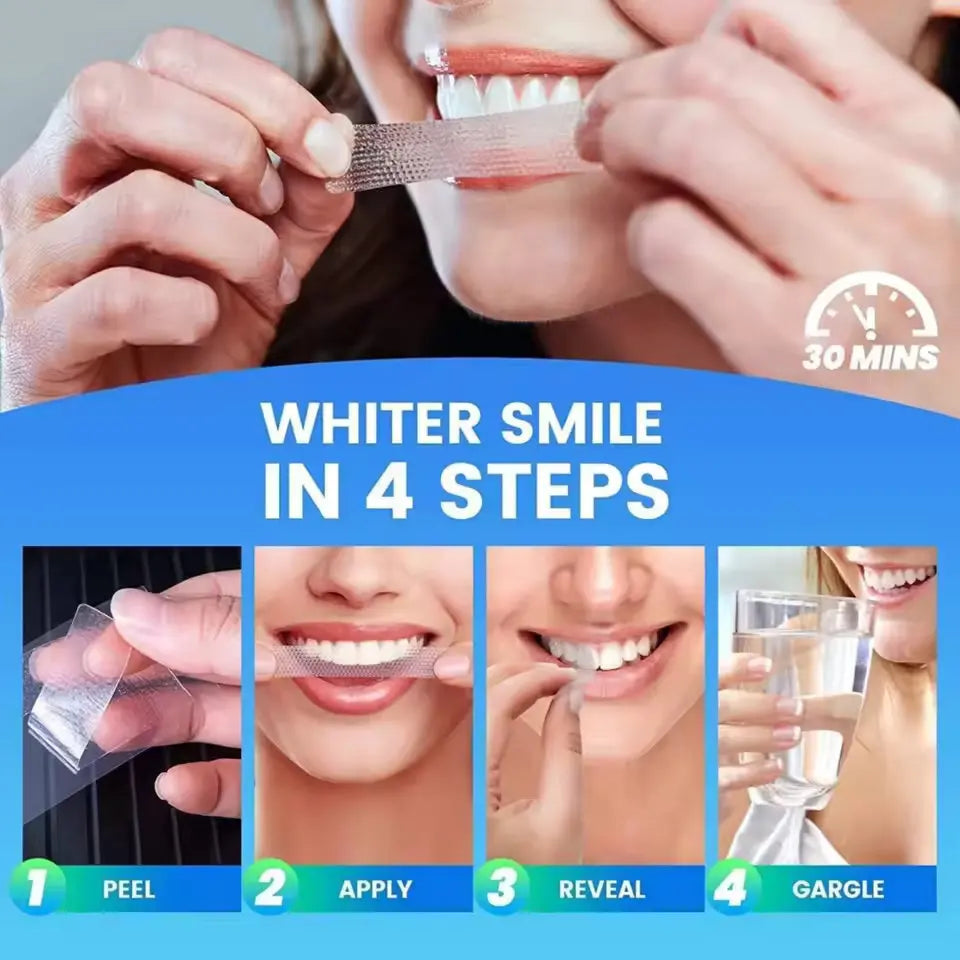 7/14/21/28/70 Pairs 5D Gel Teeth Whitening Strip White Tooth Dental Kit Oral Hygiene Care Strip False Teeth Veneers Whiten Gel
