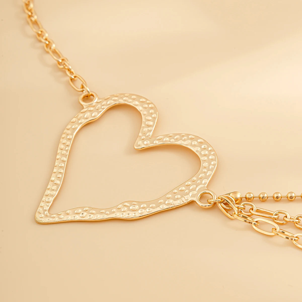 IngeSight.Z Classic Metal Multilayer Belly Chains For Women Hollow Gold Color Love Heart Beach Bikini Waist Body Chain Jewelry