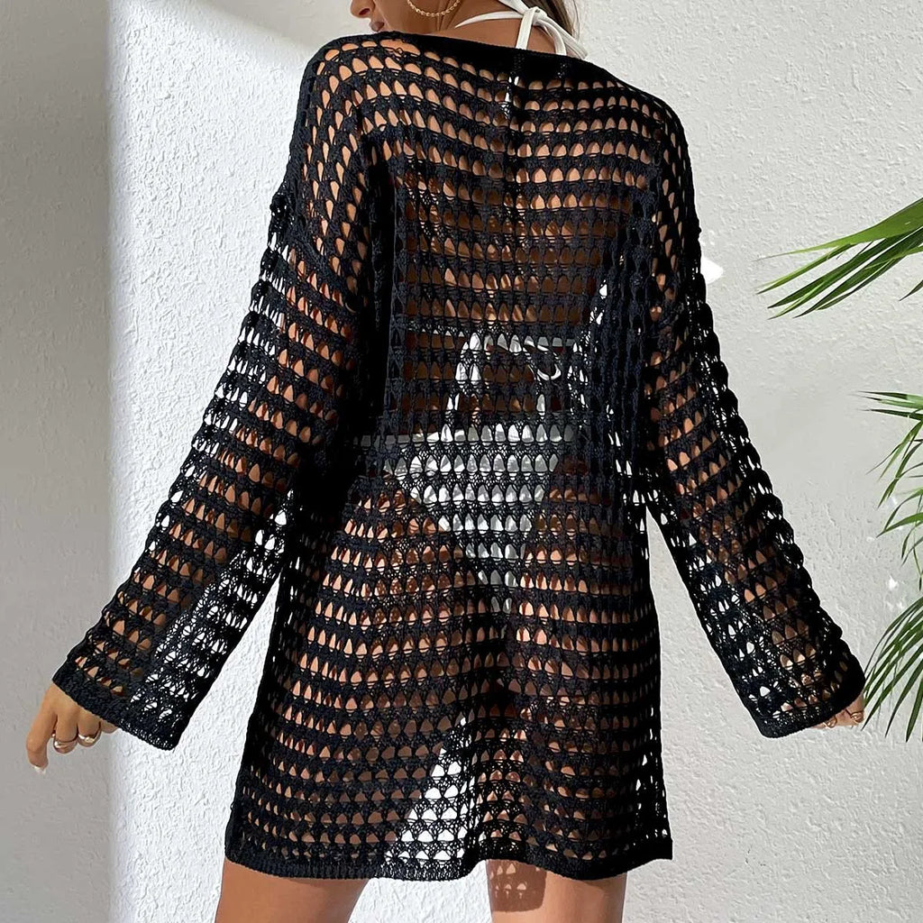 Girls Women ladies Sports long sleeve New style BIKINI-Plus Size Beachwear Tunic for Swimwear Sun Protection Clothes Cover Up