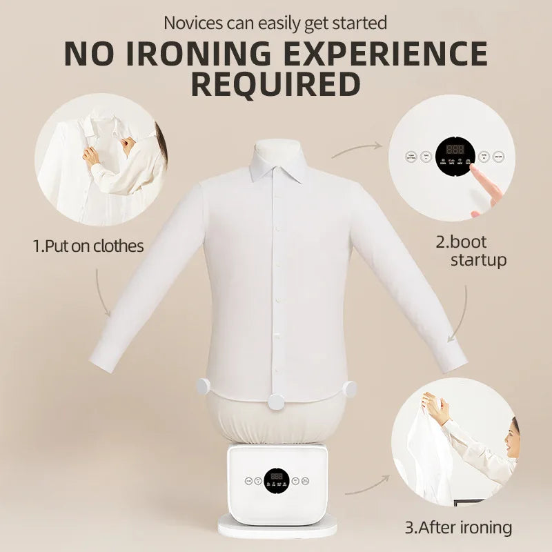 Premium Electric Intelligent Ironing Machine Mini Smart Automatic Steam Iron Stand Electric Baby Clothes Dryer Machine