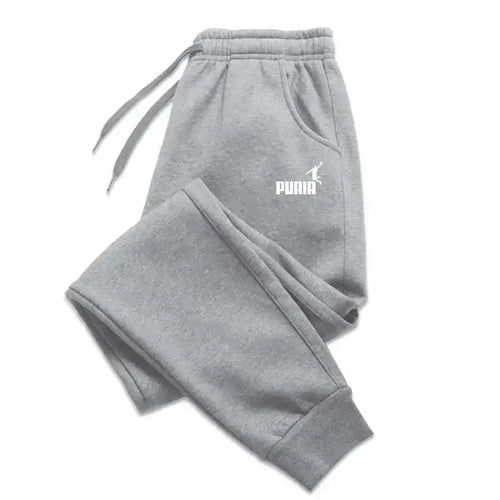 2025 Men's trousers for autumn and winter, men's casual pants, fashionable soft sportswear pants, jogging sports logo print