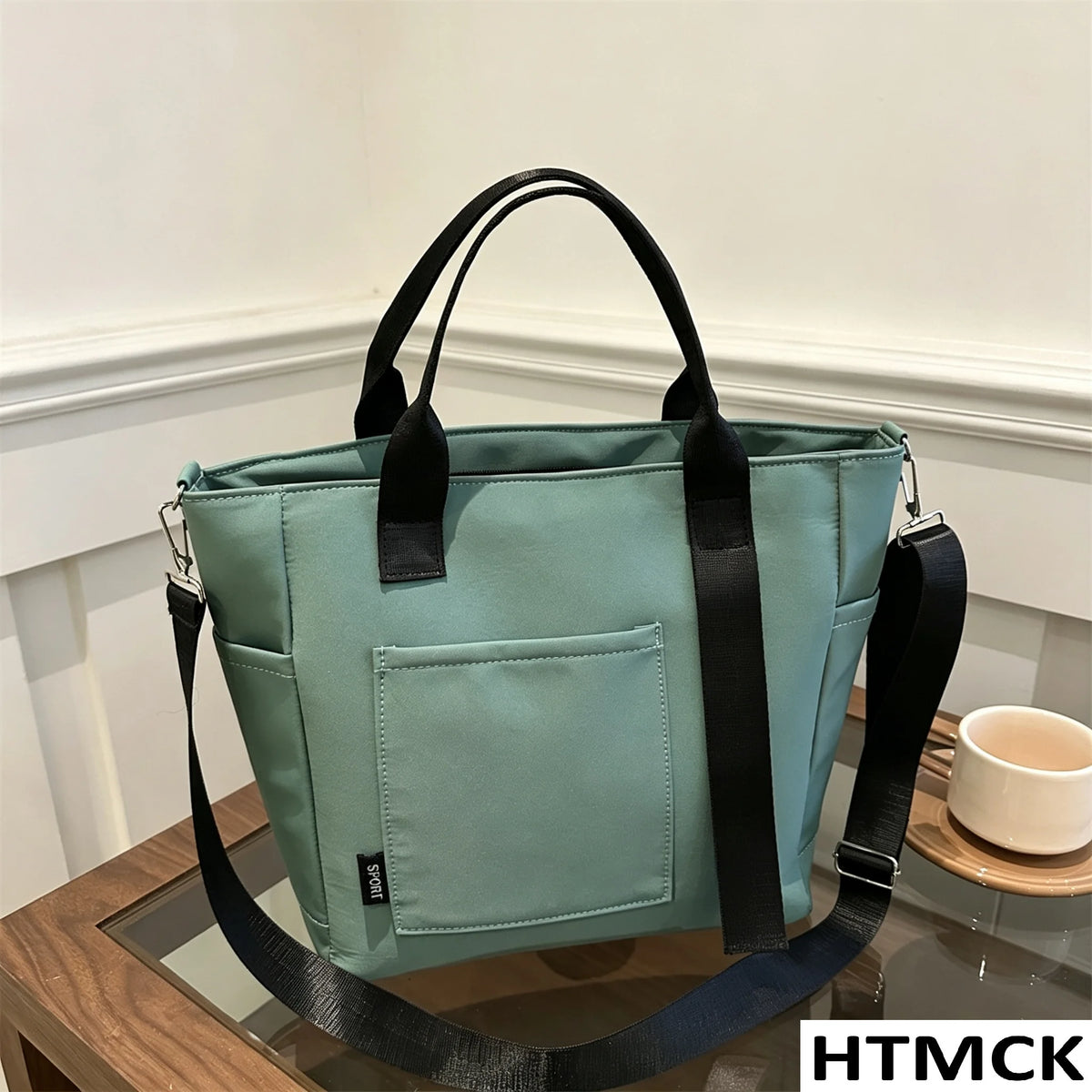 Trending Women Waterproof Nylon Tote Bag LargeCapacity Lightweight Crossbody Shoulder Bag for Student Work Travel Daily Gym Use