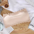 Summer Strapless Women Bras Back Lace Sexy Chest Tops Seamless Breathable Underwea Brassiere Solid Invisible Chest Wraps Bra