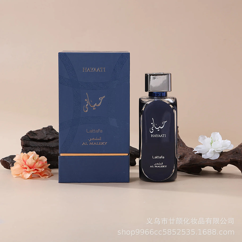Middle East Mysterious Perfume for Men Long-Lasting Fragrance in Black High-End Gift Box Arabic Aromatic Scent